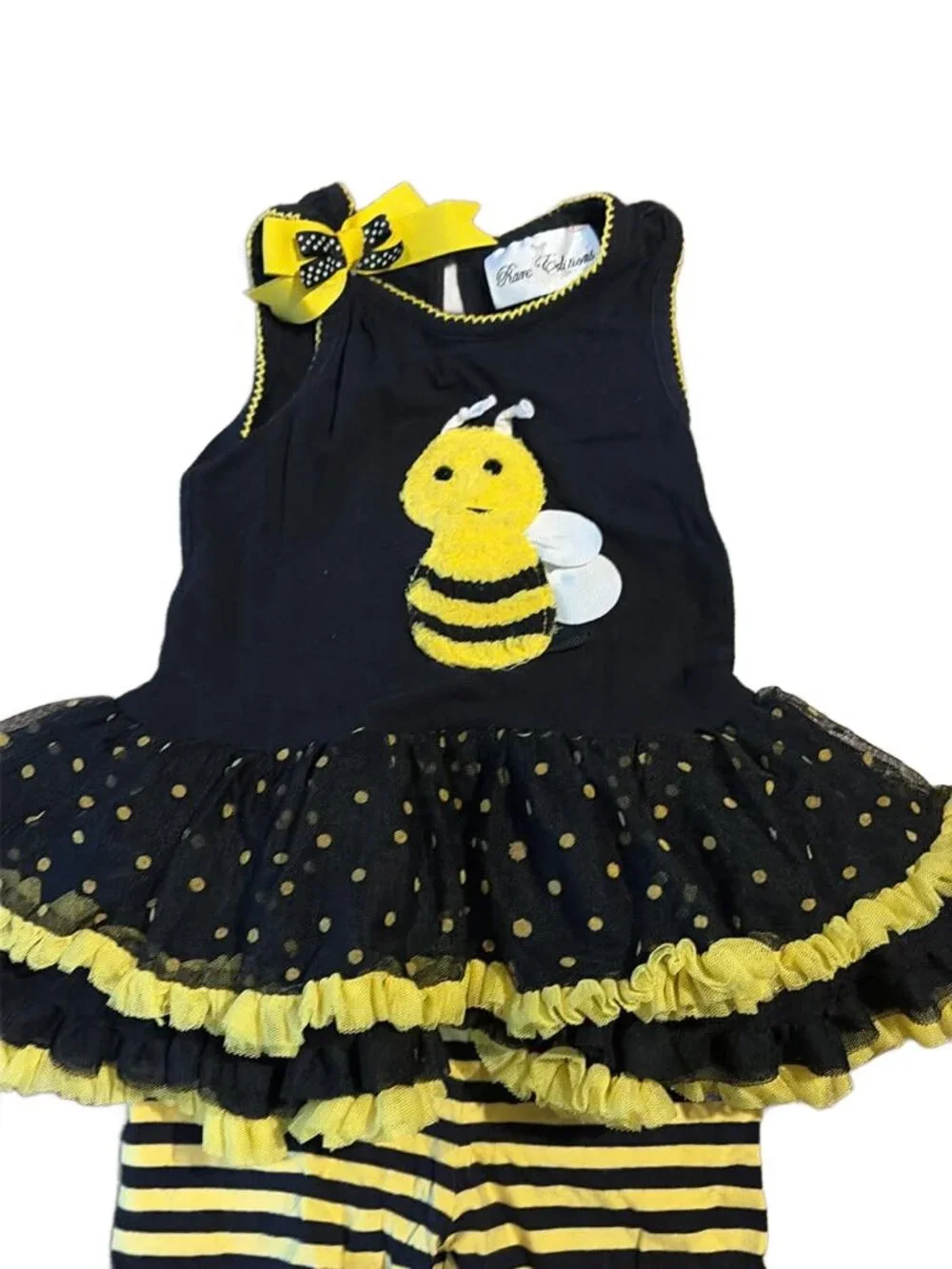 2-Piece Rare Editions Baby Girls Honey Bee Tutu Set